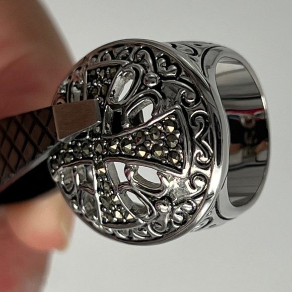 Knights Templar (Cross) Silver (RSC) Women's Ring - Size 7 - Picture 2 of 8